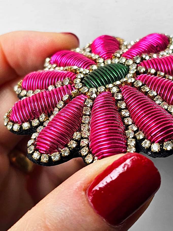 Raquel W Pop Brooch for wholesale by Céleste Mogador