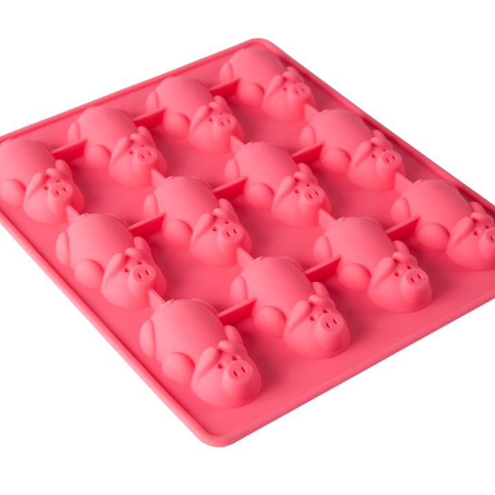 Mobi - Wholesale Chocolate/Candy Mold - 12 Little Pigs in Blankets, Silicone Mold3