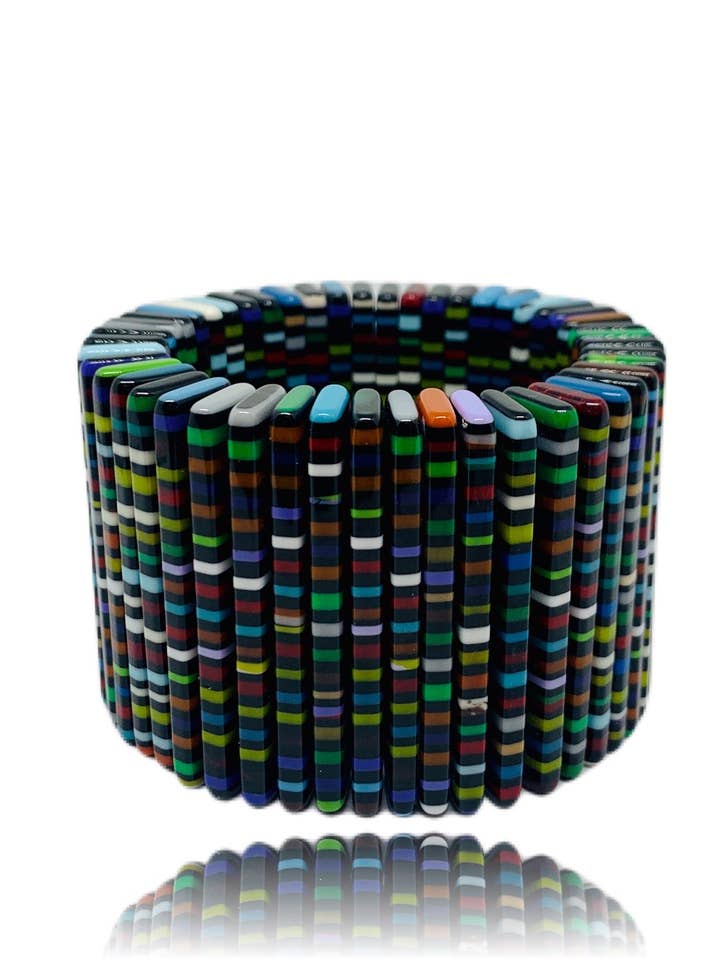 Bracciale PURPLE in resina colorata per la vendita all'ingrosso da parte di Maison Numero 12