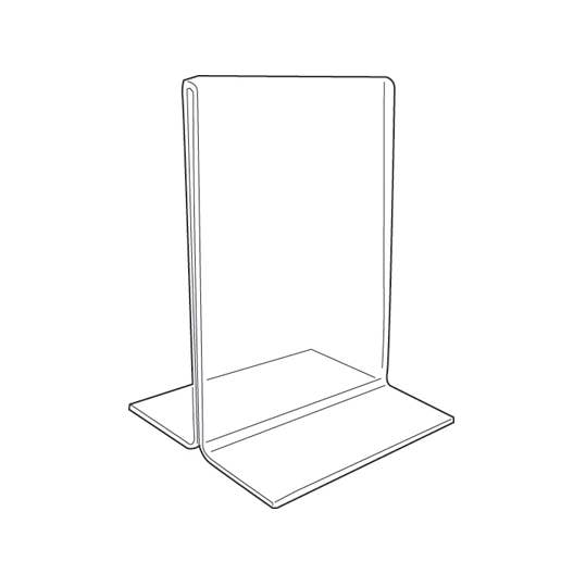 Zakka - Wholesale Retailer Display Stand/Case - Clear Counter Top Sign Frame Two Sided Acrylic Vertical Rack0