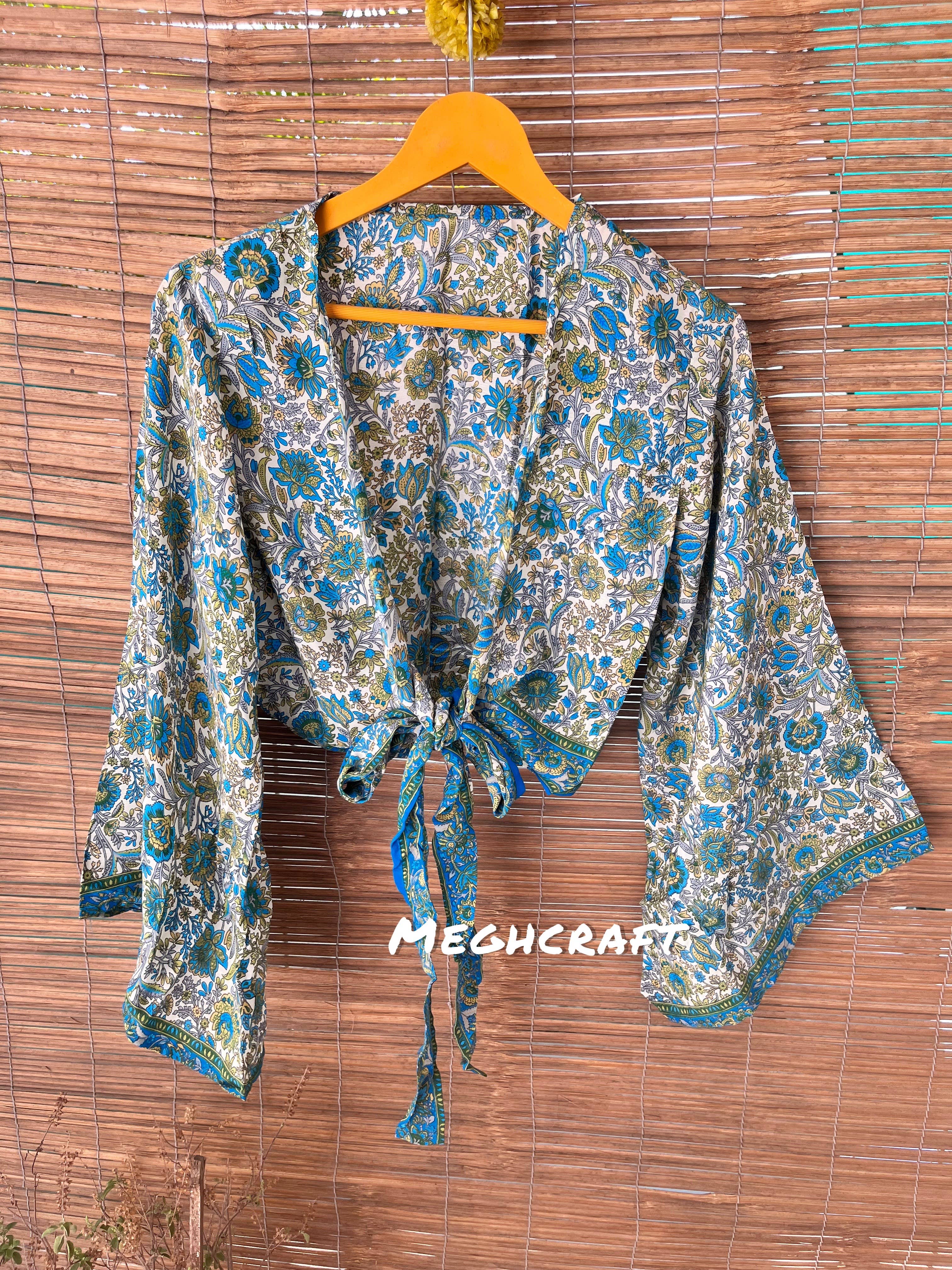 Meghcraft – Engroshandel Bluse - Dame – Silketop med klokkeærmer og bindebånd25