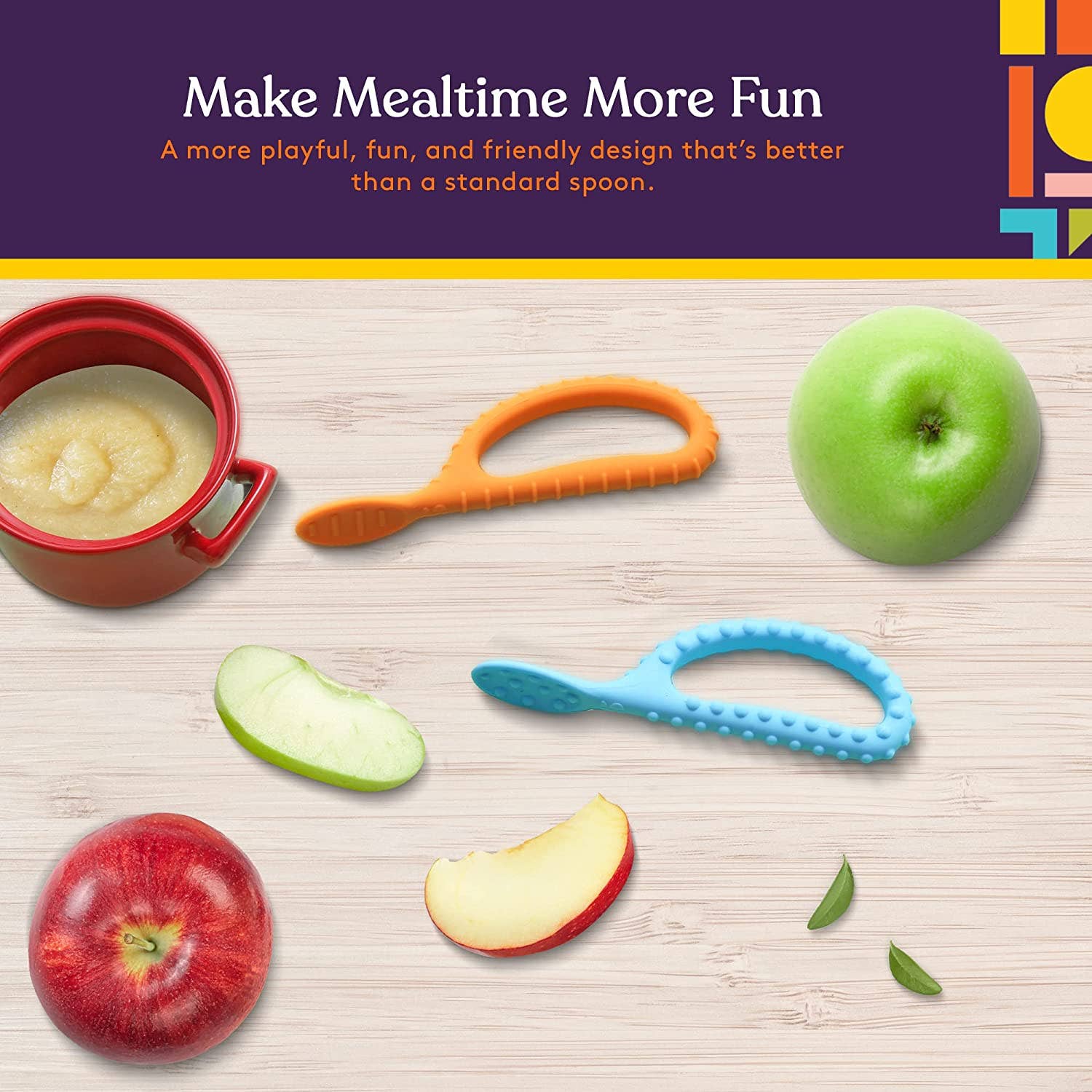 Special Supplies - Wholesale Feeding Set - Baby - Special Supplies Duo Spoon Loops Oral Motor Therapy Tools, 2 Pack, Textured Stimulation and Sensory Input Treatment for Babies, Toddlers or Kids, BPA Free Silicone with Flexible, Easy Handle-Blue & Orange9