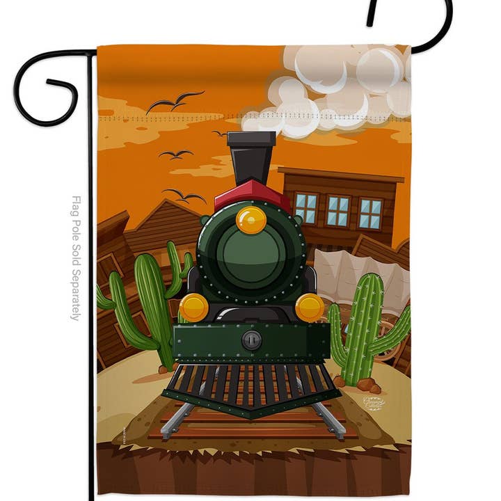 Two Group Flag Co - Wholesale Flag - Wild West Train Country Living The South Vehicle Decor Flag