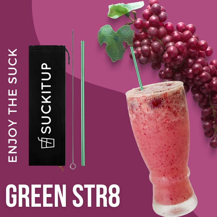Suck It Up Straws - Wholesale Drinking straw - Single Straw and Brush set- Choose your Colour11