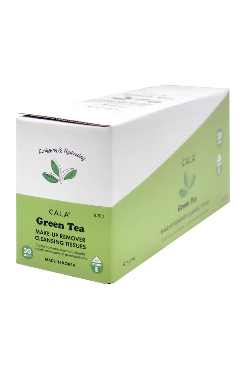 PINEAPPLE Beauty - Wholesale Makeup Remover - CALA 67013 Green Tea 30 Sheets Makeup Remover Tissues - 62