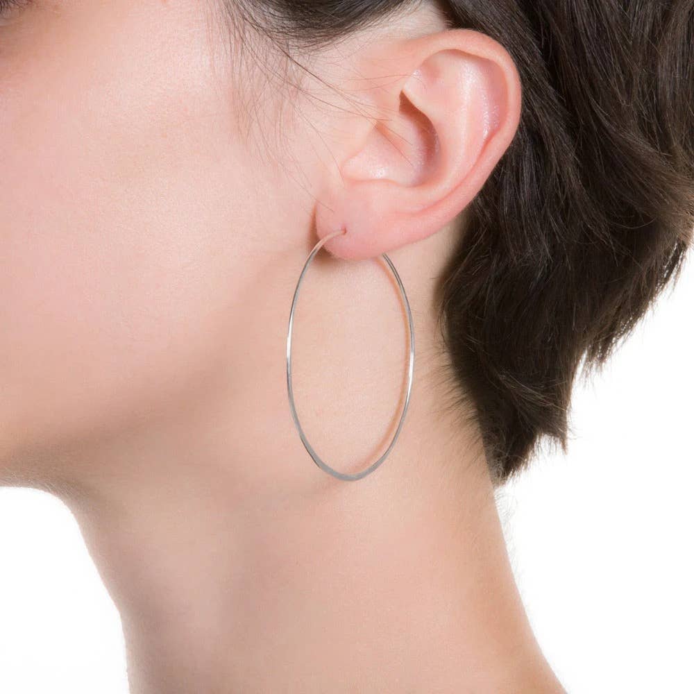 Limbo Jewelry - Wholesale Hoop Earrings - Litho Eco Hoop Medium - 2" Earrings1