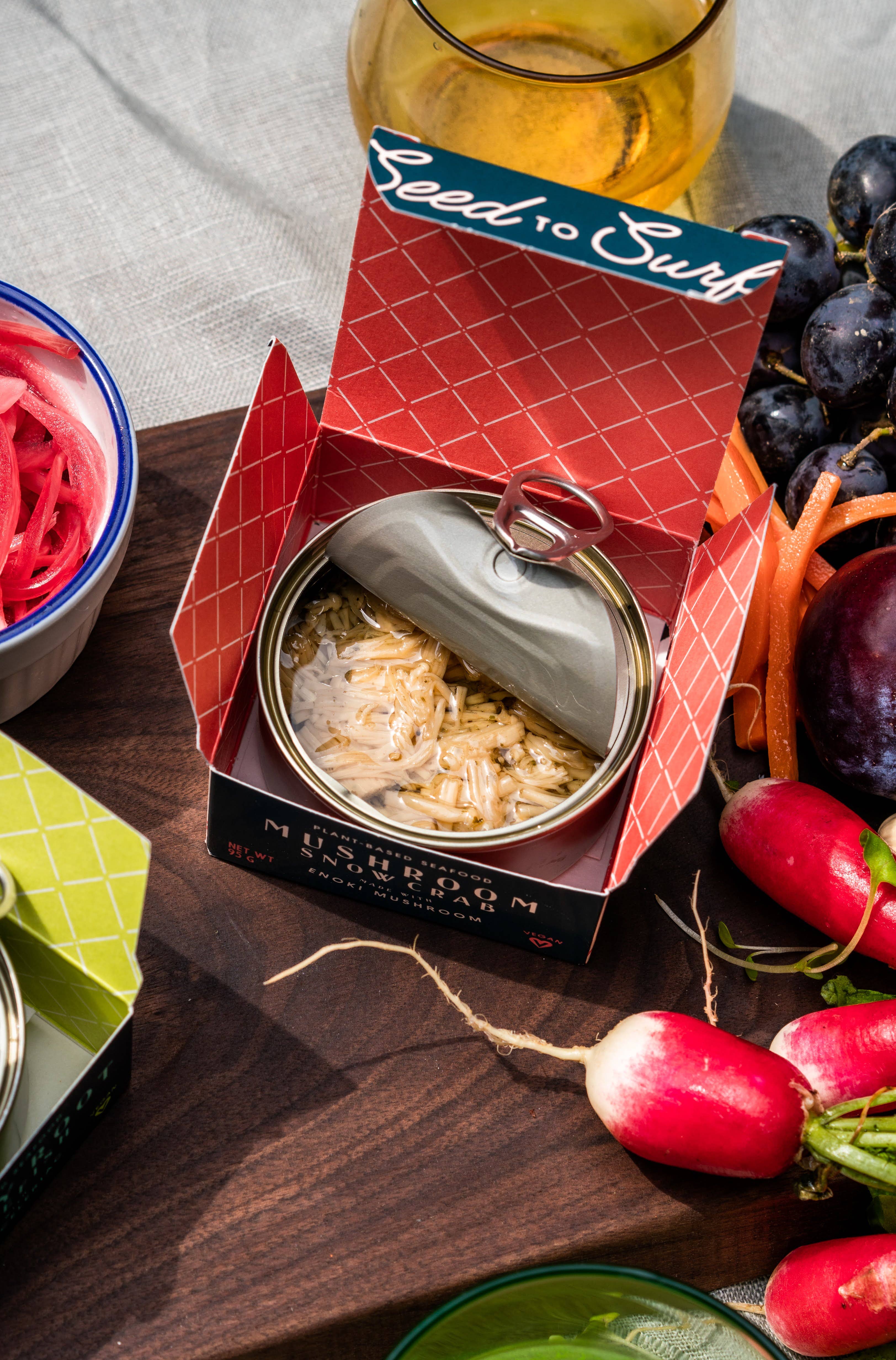 Seed to Surf – Engroshandel Hyldestabil færdiglavet mad – Enoki Mushroom Sne Krabbe (Vegansk)11