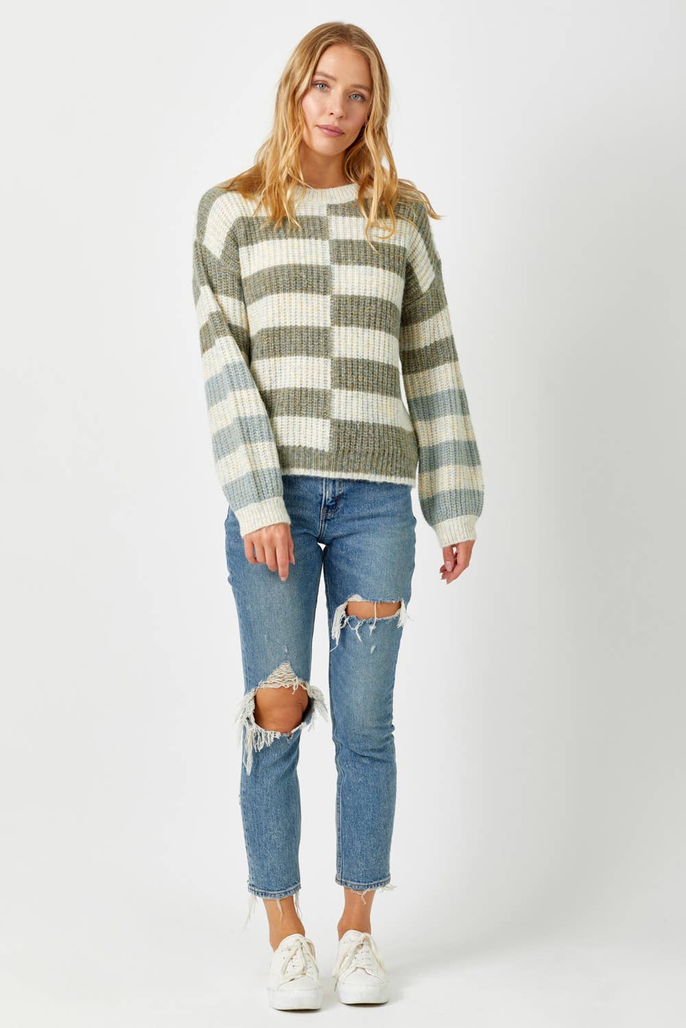 Mystree - Venta al por mayor Jersey de punto - Mujer - Suéter de rayas múltiples 5762315