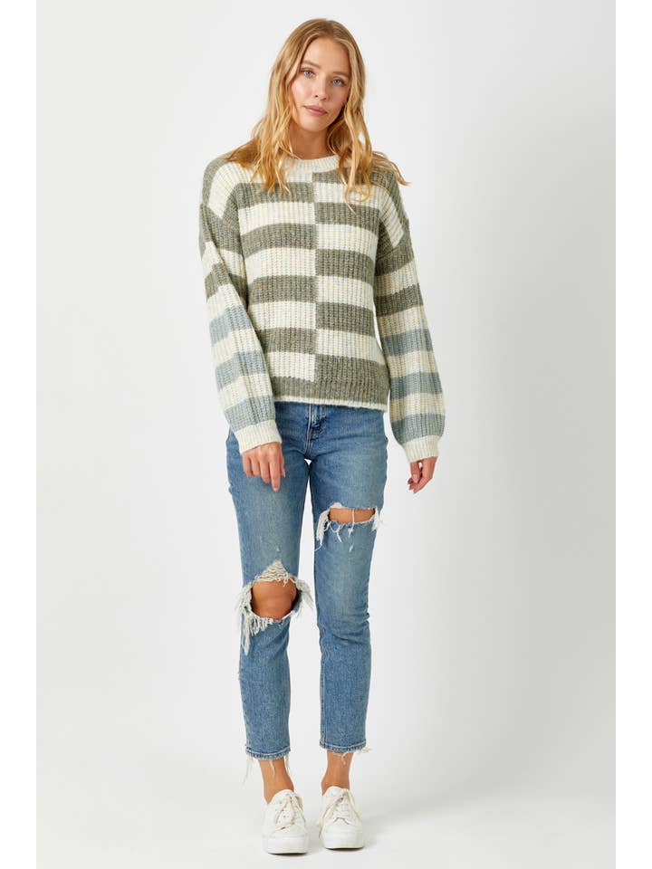 Mystree - Venta al por mayor Jersey de punto - Mujer - Suéter de rayas múltiples 5762315