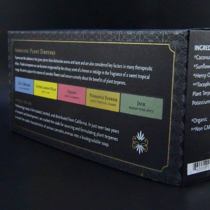 Herbanology Aromatics - Wholesale Bar Soap - 5 Pack Sample Pack Terpene Scented Soap1