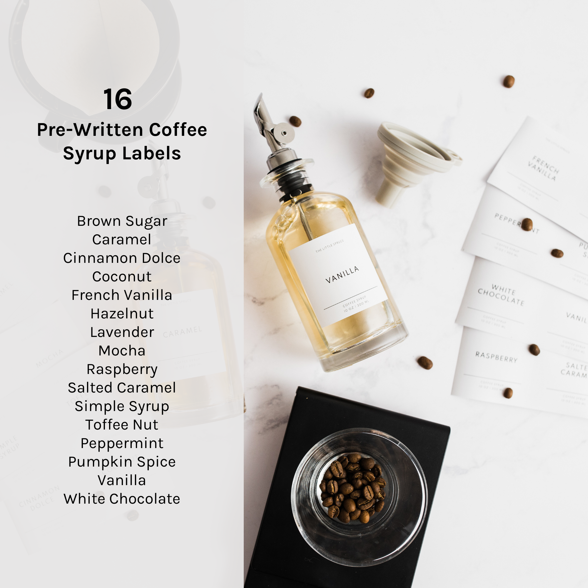 The Little Spruce Home - Wholesale Gift Bag Set/Pack - Coffee Syrup Dispenser Gift Set6