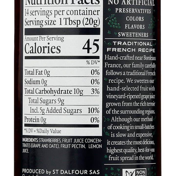 Everyday Supply Co - Wholesale Jam/Jelly - ST DALFOUR CONSERVE STRWBRY - Case of 61