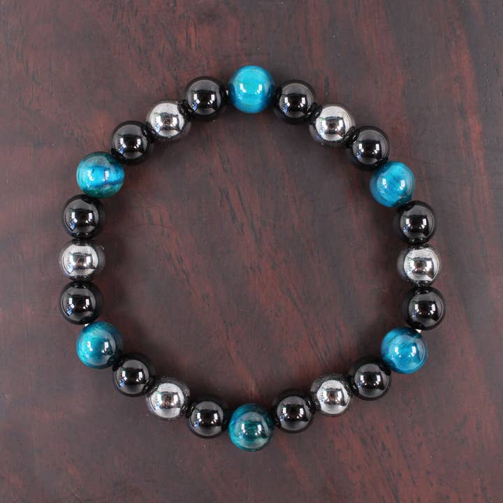 Blue Obsidian Christmas Gift Bracelet ZK2896 for wholesale on Faire0