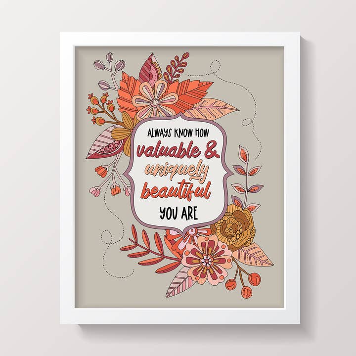 Sachez toujours à quel point vous êtes précieux et particulièrement beau pour la vente par Valentina Harper