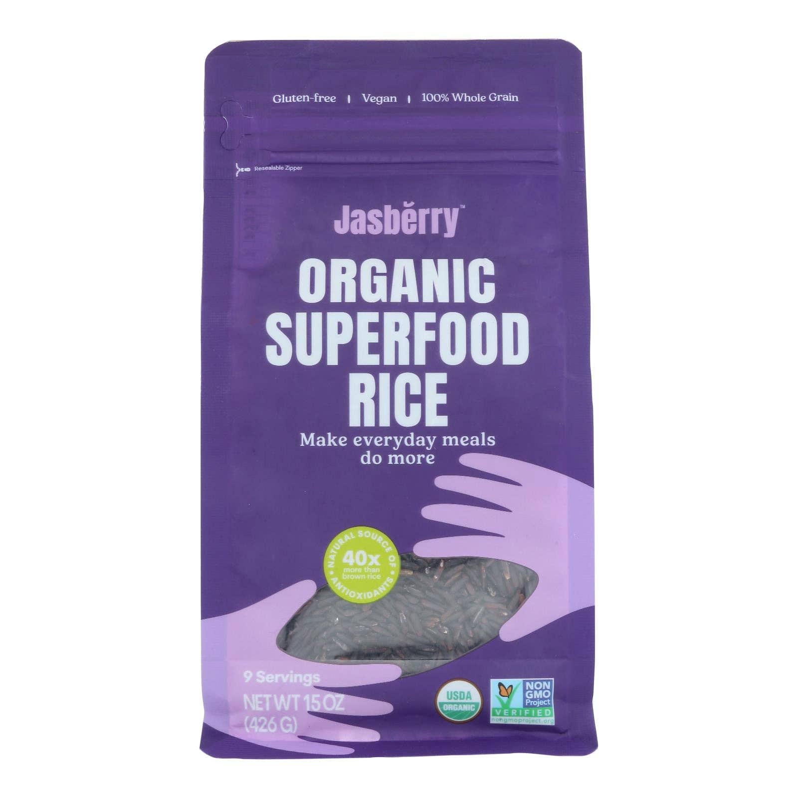 Everyday Supply Co - Wholesale Protein/Superfood Powder - Jasberry - Rice Og1 Superfood - Cs Of 6-15 Oz0