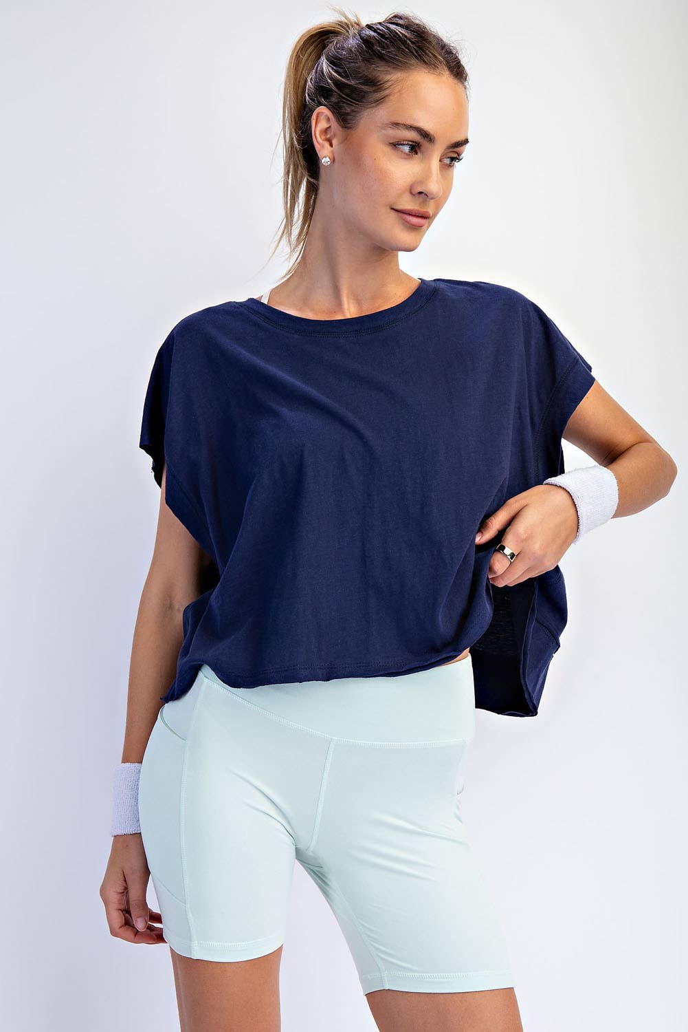 Rae Mode - Wholesale Shirt - Women's - COTTON SLUB OPEN BACK TOP40