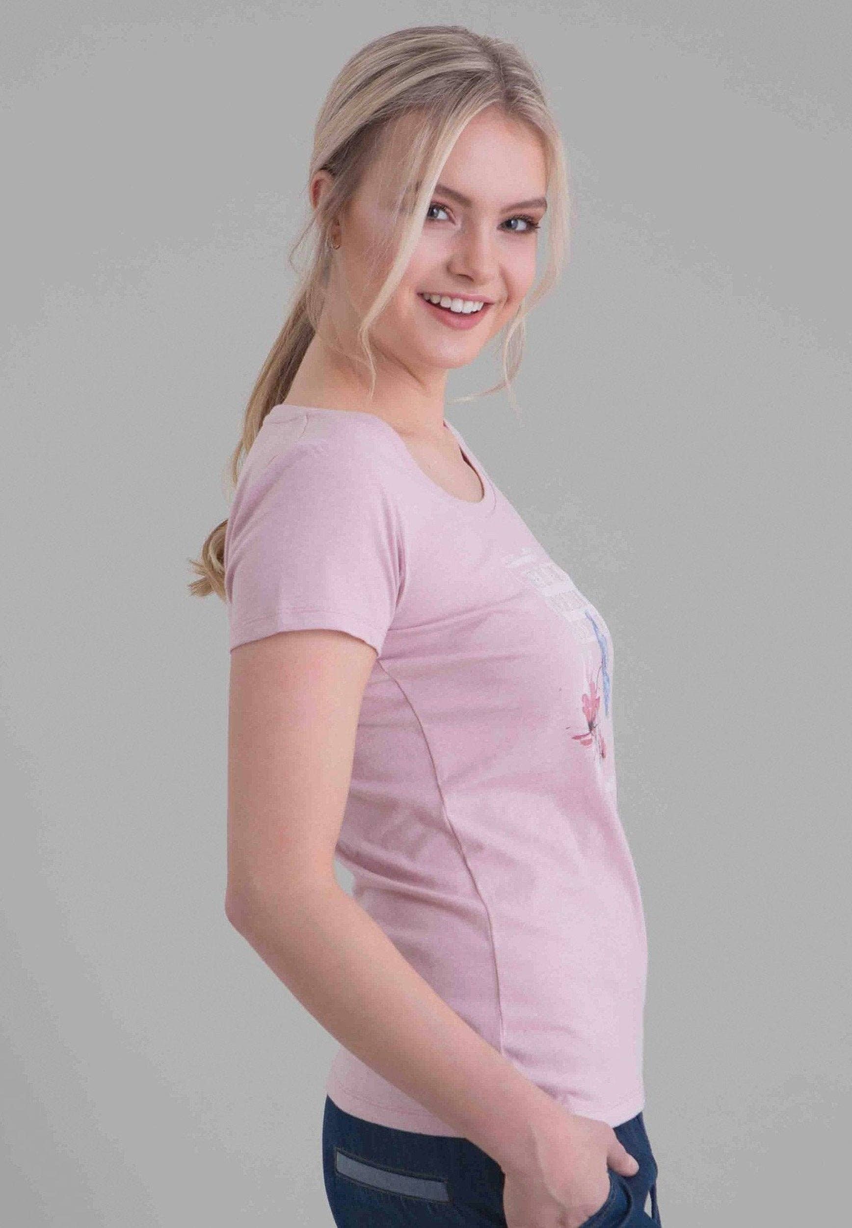 ORGANICATION - Wholesale Screen Printed T-Shirt - Women's - T-Shirt aus Bio-Baumwolle mit Blumenprint3