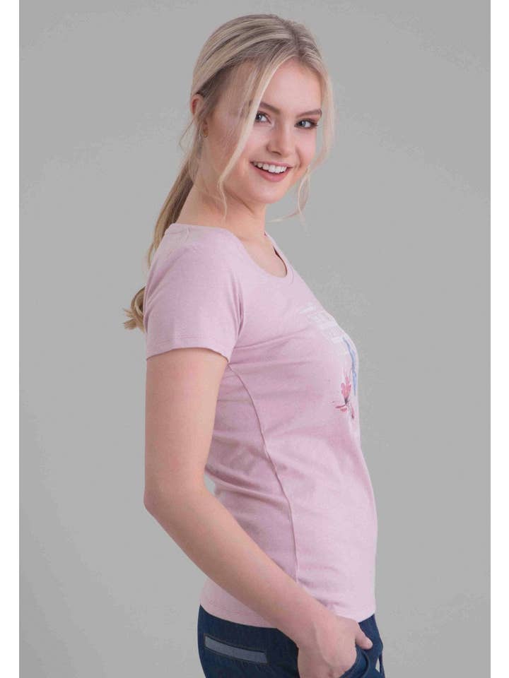 ORGANICATION - Wholesale Screen Printed T-Shirt - Women's - T-Shirt aus Bio-Baumwolle mit Blumenprint3