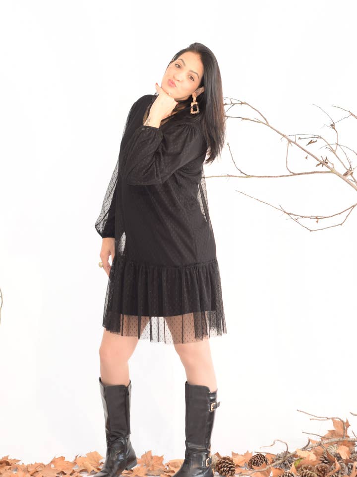 Plus Size Dress Mercedes / Tulle Dress for wholesale by Torster & Ribeiro, Lda - CurvyShion