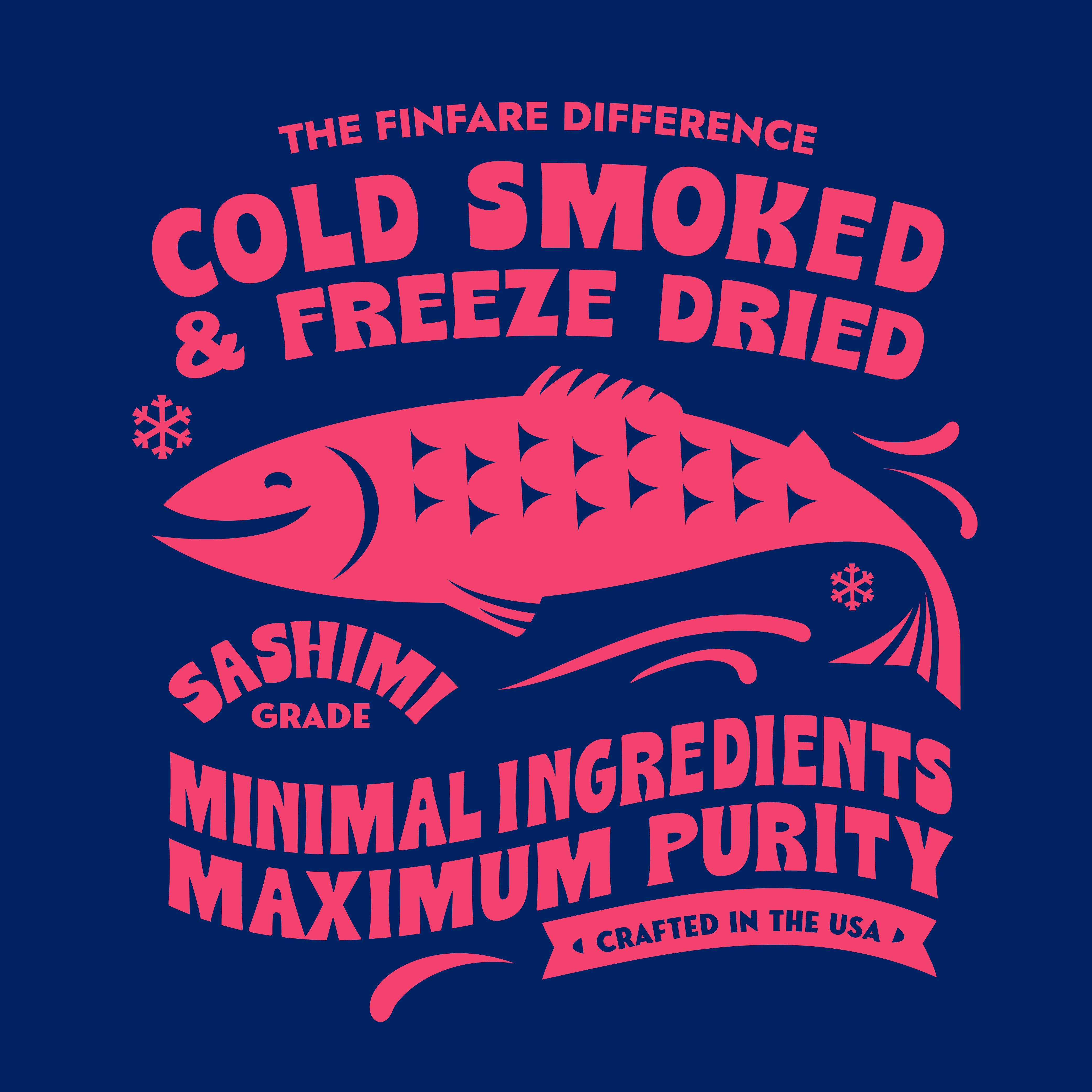 Finfare Pet Foods - Wholesale Pet Treats - Dog - On-the-Go Freeze-Dried Salmon Nuggets - Dogs, 14, 0.5oz Pks9