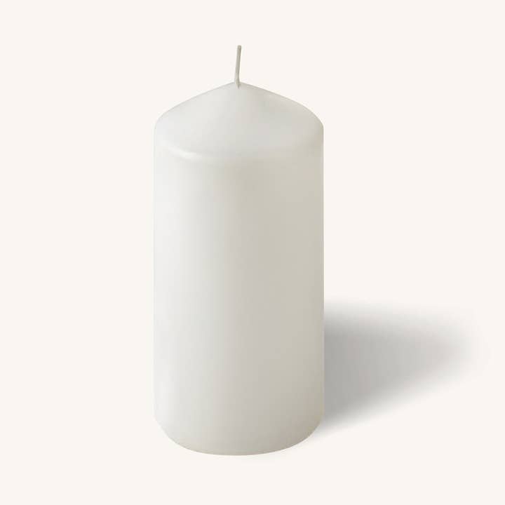 White Pillar Candles - 2" x 4" - 4 Pack for wholesale by Hyoola Candles