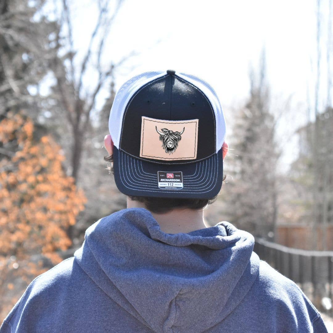 Prairie Buffalo - Wholesale Patch - Leather Hat Patches - Highland Cow with Bow8