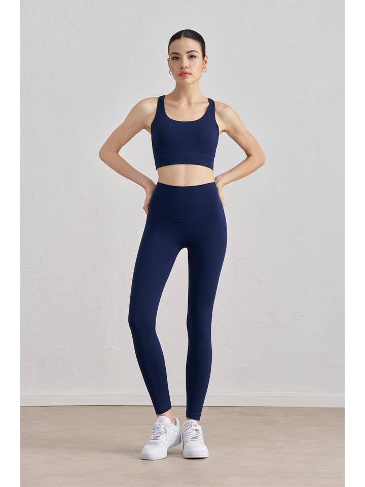 91thelabel - Wholesale Activewear Set - Women's - Isabella Strappy Back Sports Bra & Legging Activewear Set 14