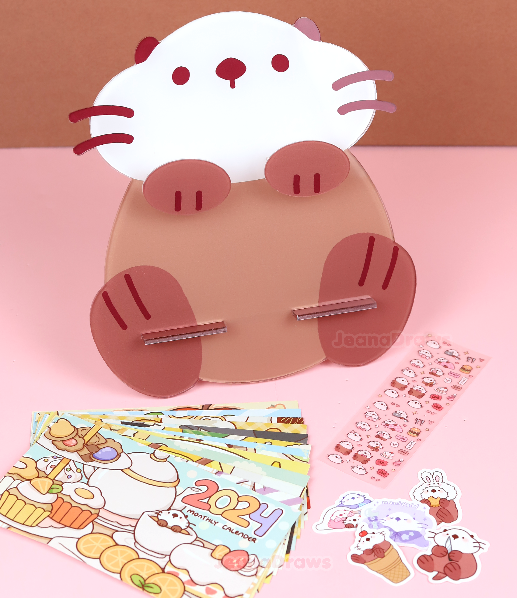 JeanaDraws - Wholesale Calendar - 2024 Lakko Acrylic Calendar2