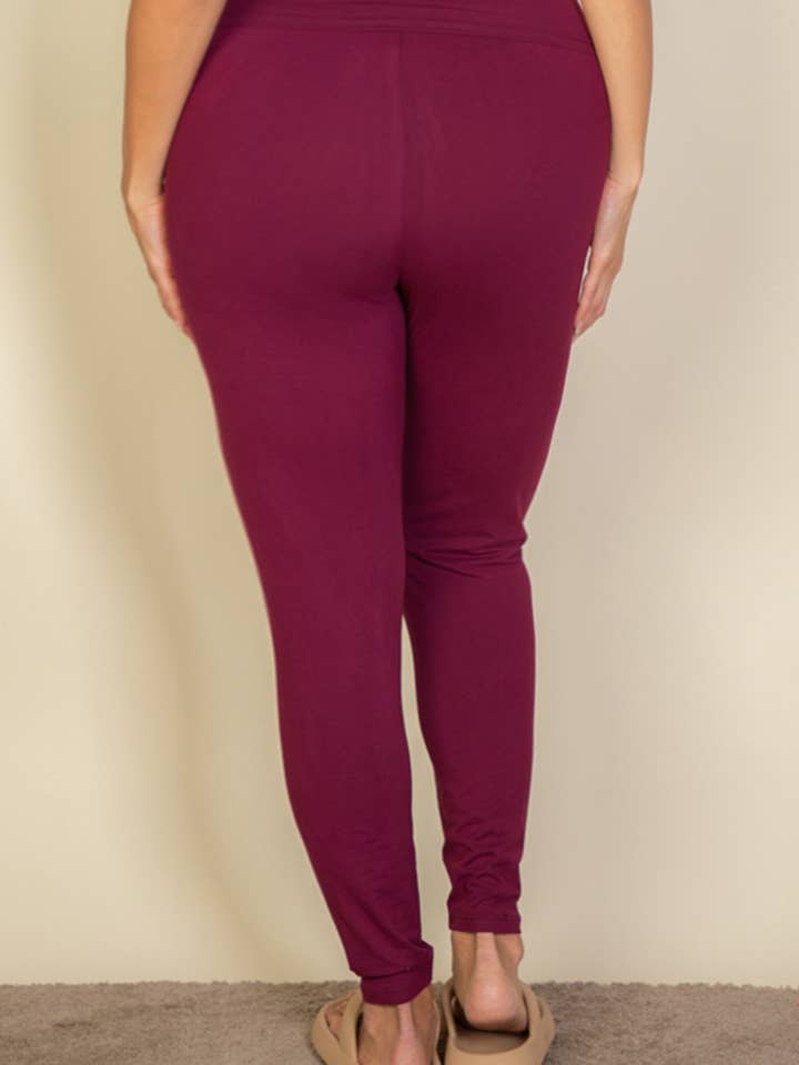 CAPELLA APPAREL - Wholesale Athletic/Lounge Leggings - Women's - Plus Basic Solid Leggings