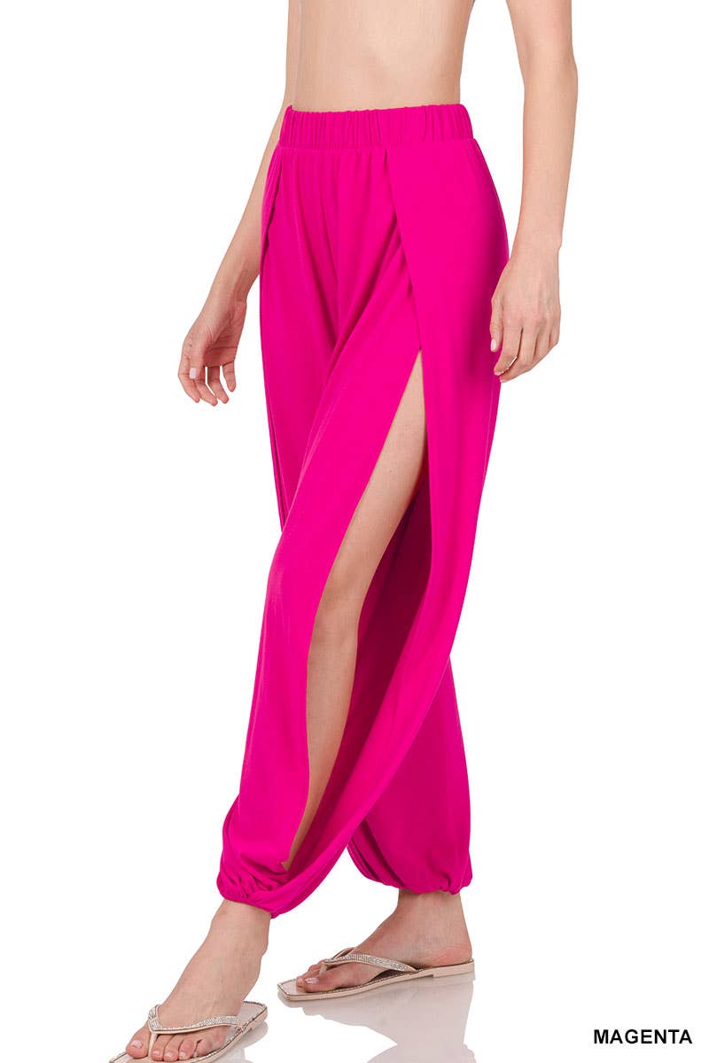 42POPS - Wholesale Pants - Women's - `.Split side pants reg/plus6