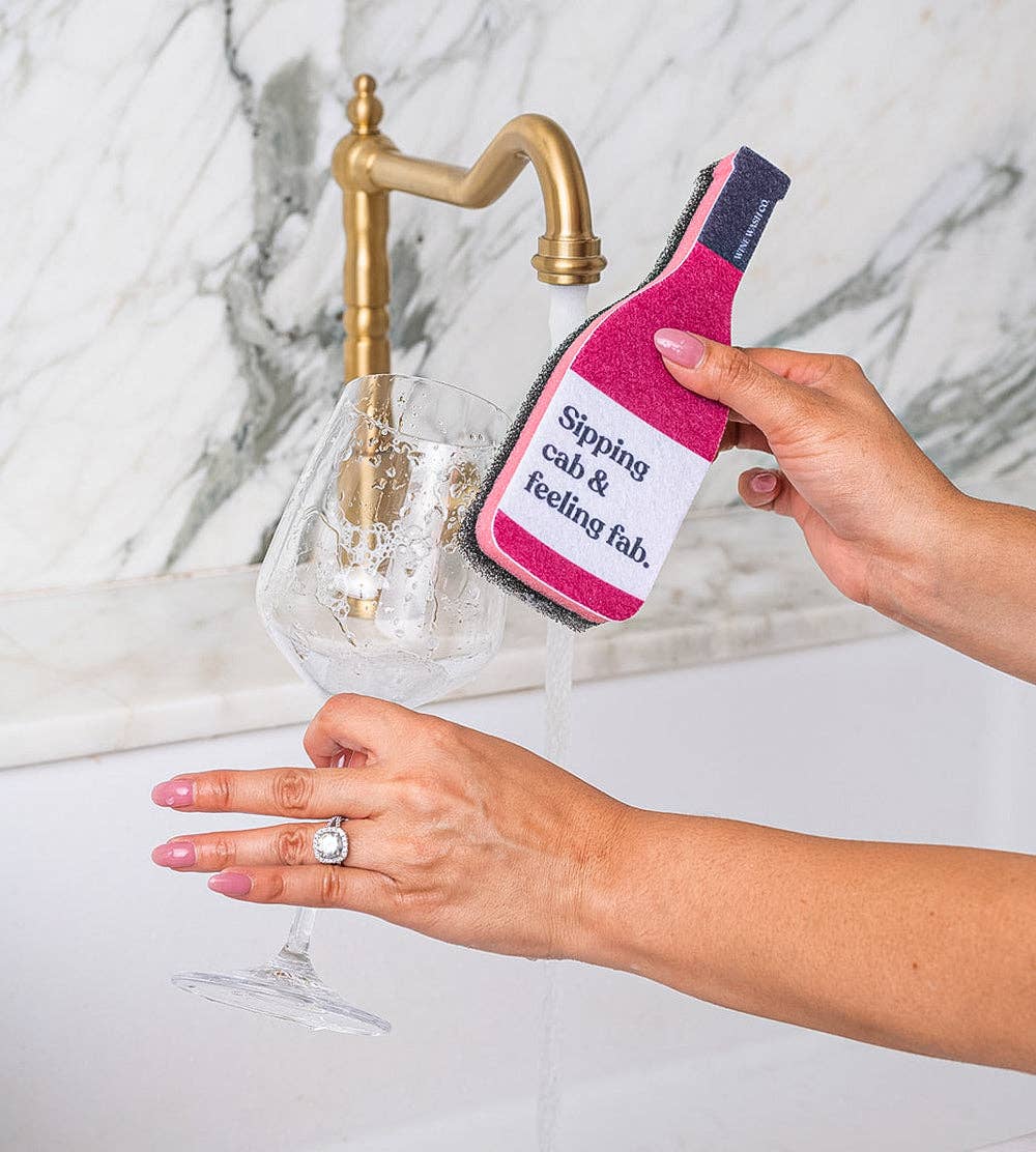 Wine Wash Co. - Vente Éponges de nettoyage - Éponge Scrubbly™ - Cabernet1