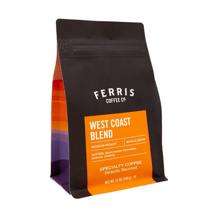 West Coast Blend (haricot entier) 12 oz. pour la vente par Ferris Coffee & Nut Co.