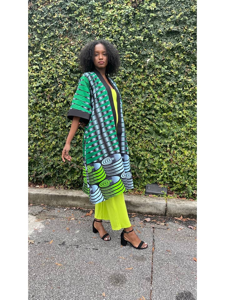 Besida – wholesale Kimono – Women's – Keena African Print Duster/Kimono