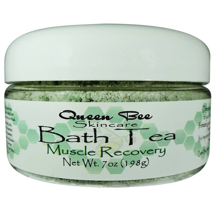 Muscle Recovery Bath Tea 7oz for wholesale by Queen Bee Skincare, LLC