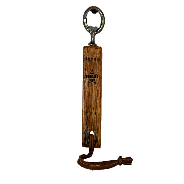 Barrel Wood Bottle Opener for wholesale by The Heritage Flag Company