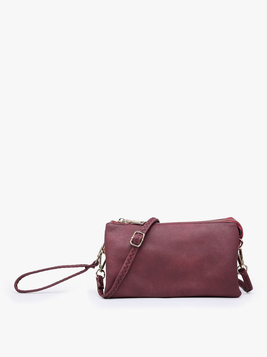 Jen & Co. - Wholesale Crossbody Bag - Women's - M013 Riley Monogrammable 3 Compartment Crossbody/Wristlet58