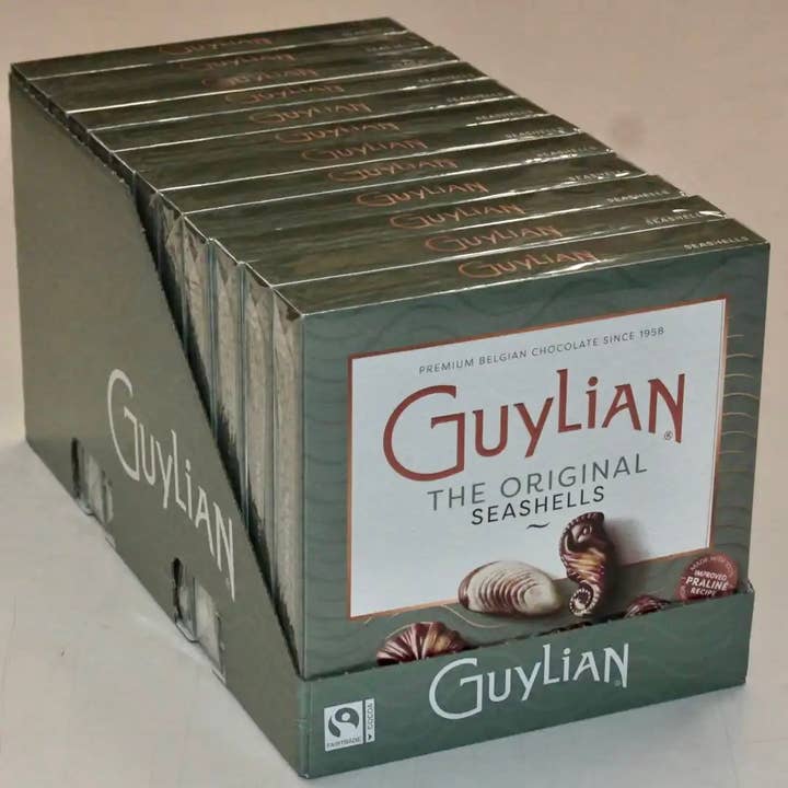 Belgium's Chocolate Source - Wholesale Chocolate Box - Guylian Praline Seashells - 22 Pc. Box (250g, 12/case)7