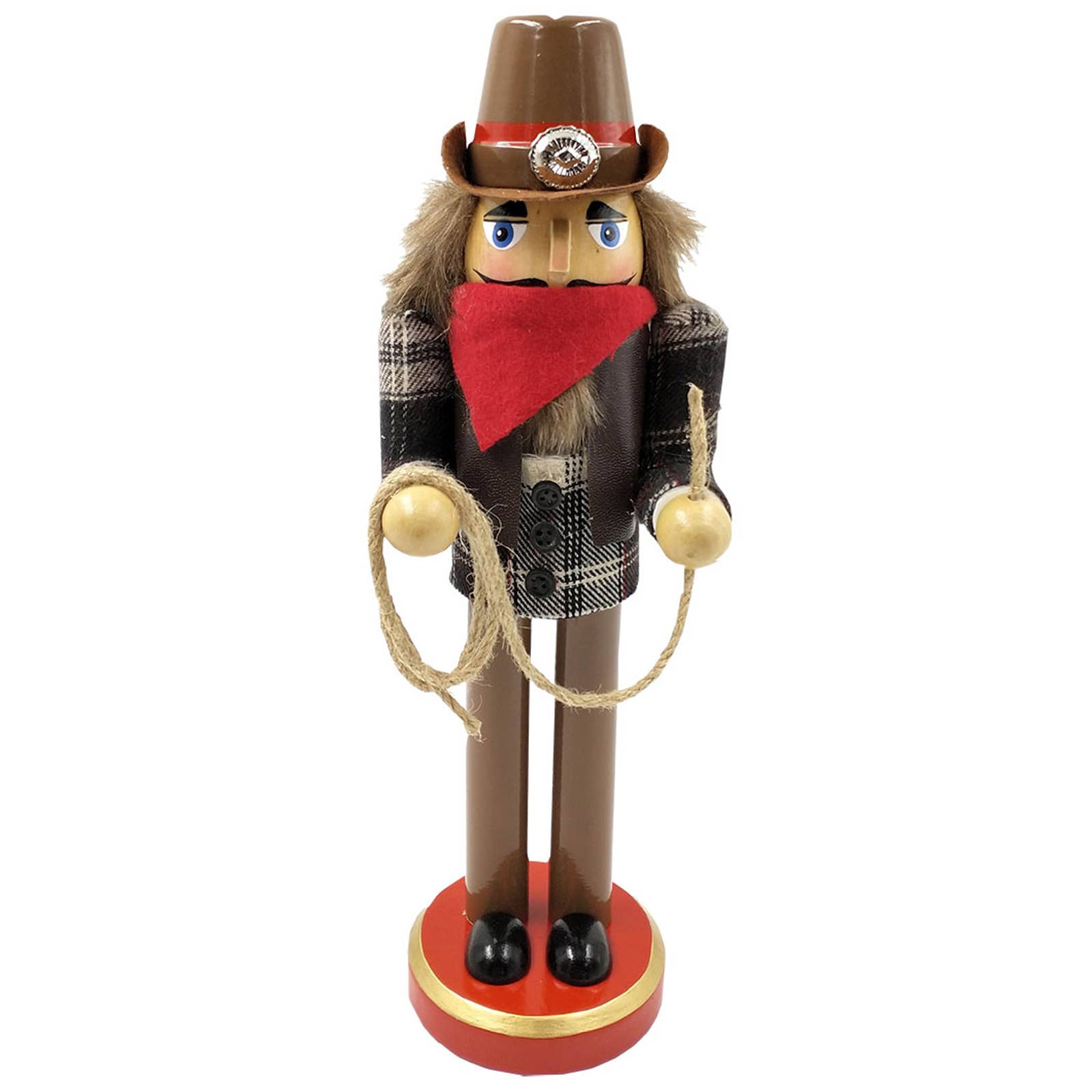 Santa’s Workshop Inc. - Wholesale Holiday Nutcracker - 12" Lassoing Cowboy Nutcracker0