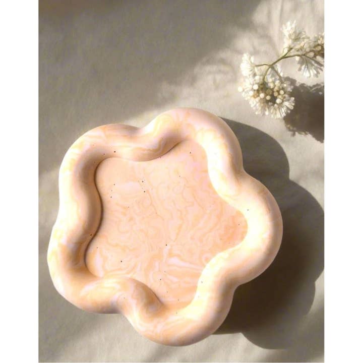 Flower Power Trinket Tray for wholesale by Chic Chaos Home