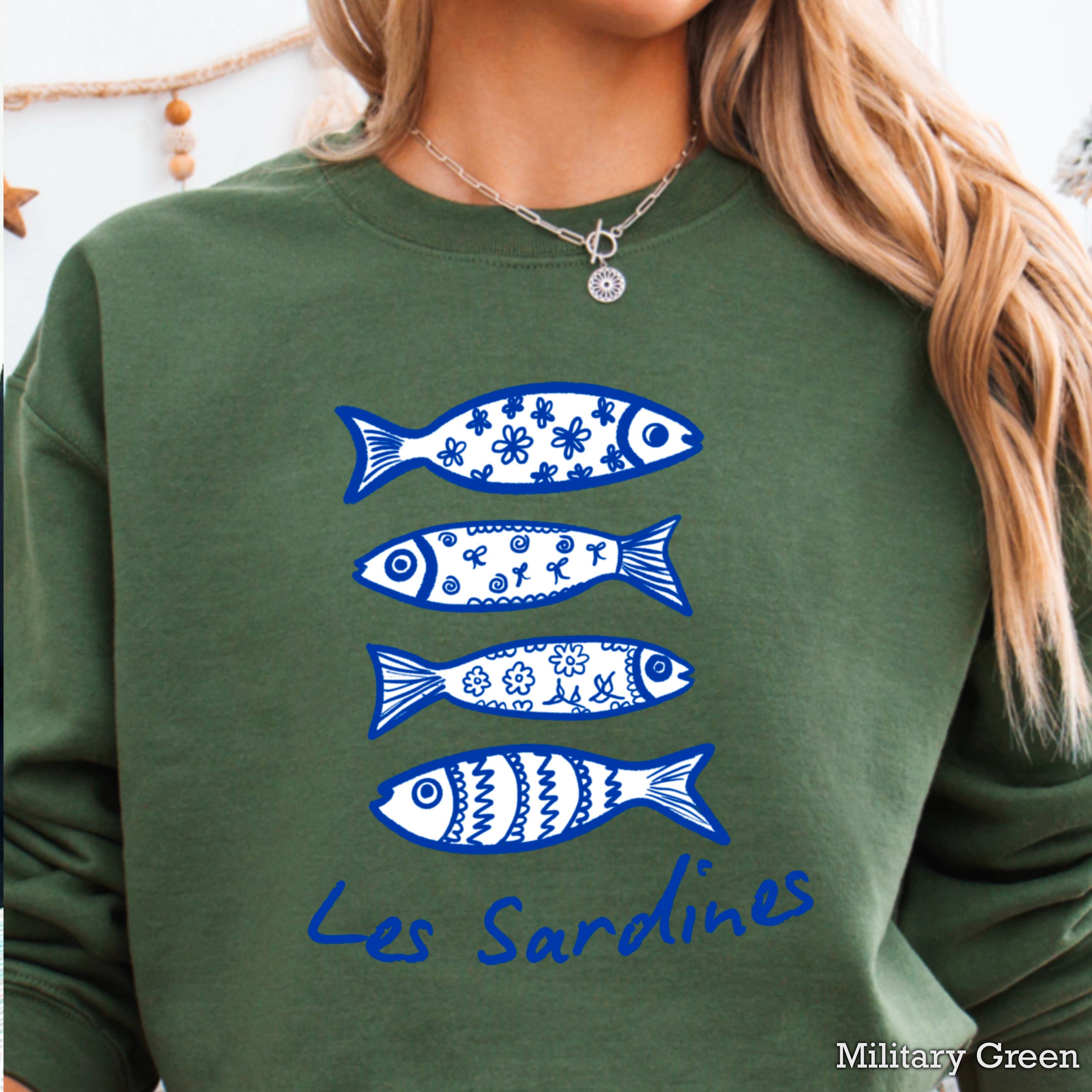 Shoppe SHC - Wholesale Graphic Sweatshirt - Women's - Les Sardines | Summer Coastal Women’s Sweatshirt 10