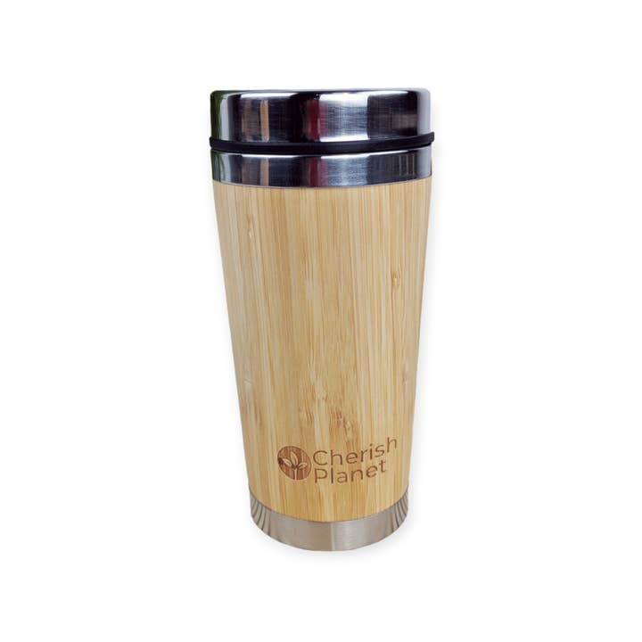 Cherish Planet - Wholesale Insulated Mug/Tumbler - Bamboo Portable Tea & Coffee Mug - 400ml