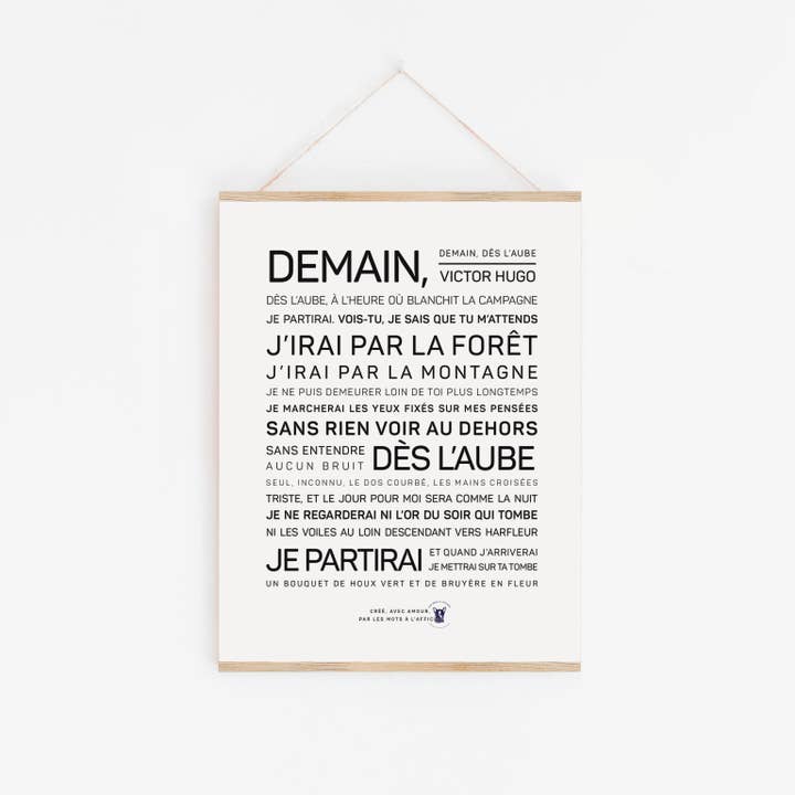Tomorrow, at dawn - Hugo for wholesale by LES MOTS A L'AFFICHE