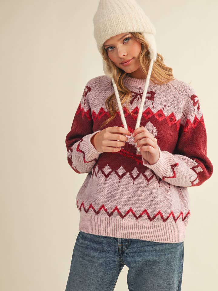 &MERCI - Wholesale Knit Sweater - Women's - DOG MOTIF SWEATER PULLOVER MSW1122215