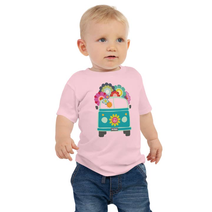 Toddler Groovy Bus Tee for wholesale by Be Hippy, LLC