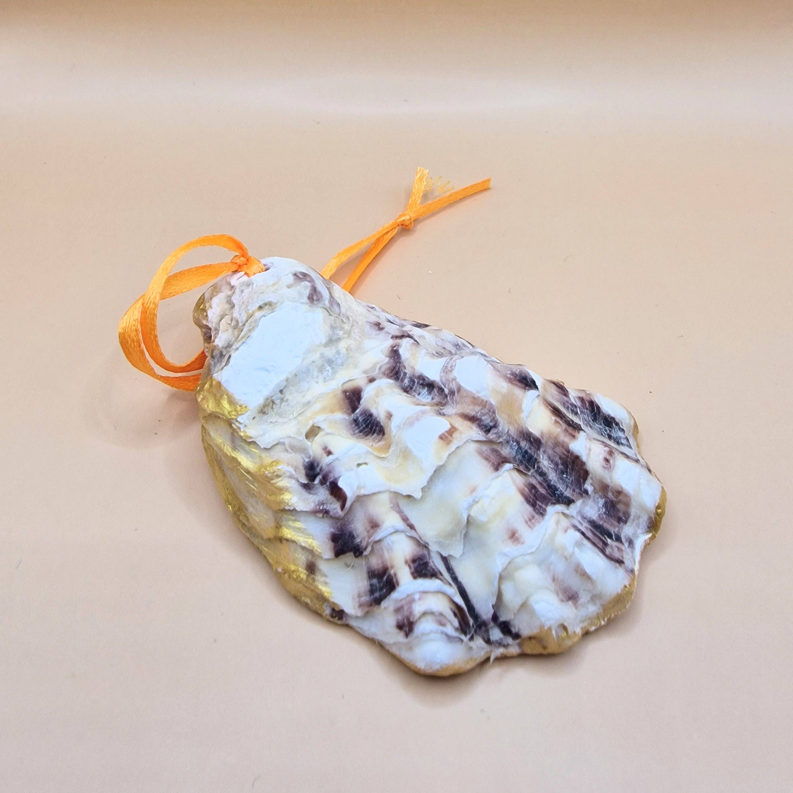 Bee my Oyster - Wholesale Ornament - Hanging Ornament Robin Redbreast Oyster Shell Decoration2