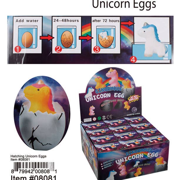 Puka Creations - Wholesale Classic Toy - Kids - Hatching Unicorn Eggs