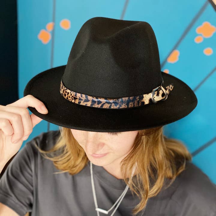 Ellison+Young - Wholesale Fedora - Women's - Leopard Band Fedora Hat7