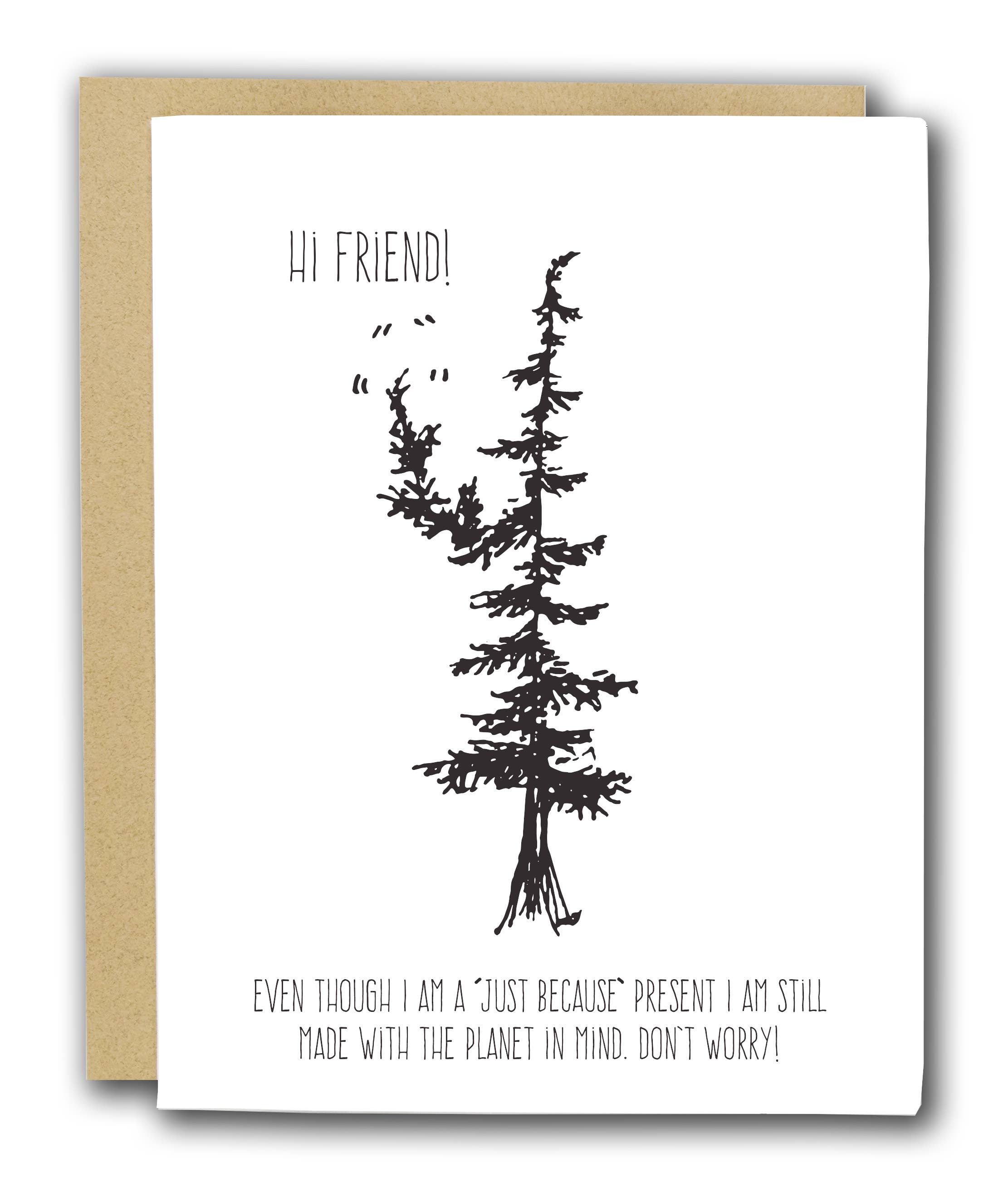 Drawn to Ecology - Wholesale Friendship Card - Hi Friend Card2