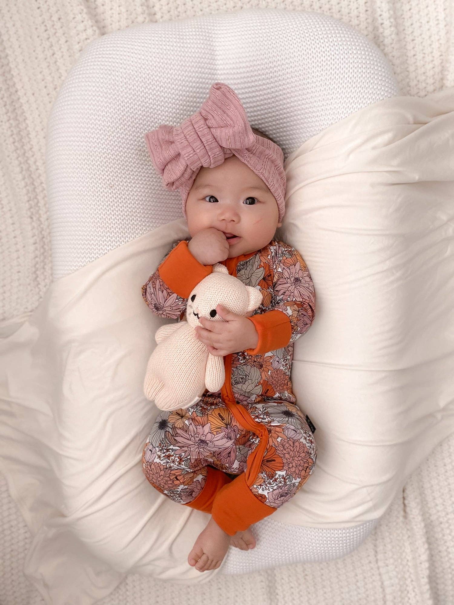 millie + roo LLC - Wholesale Jumpsuit - Baby - ZIP ROMPER - Neutral Floral3