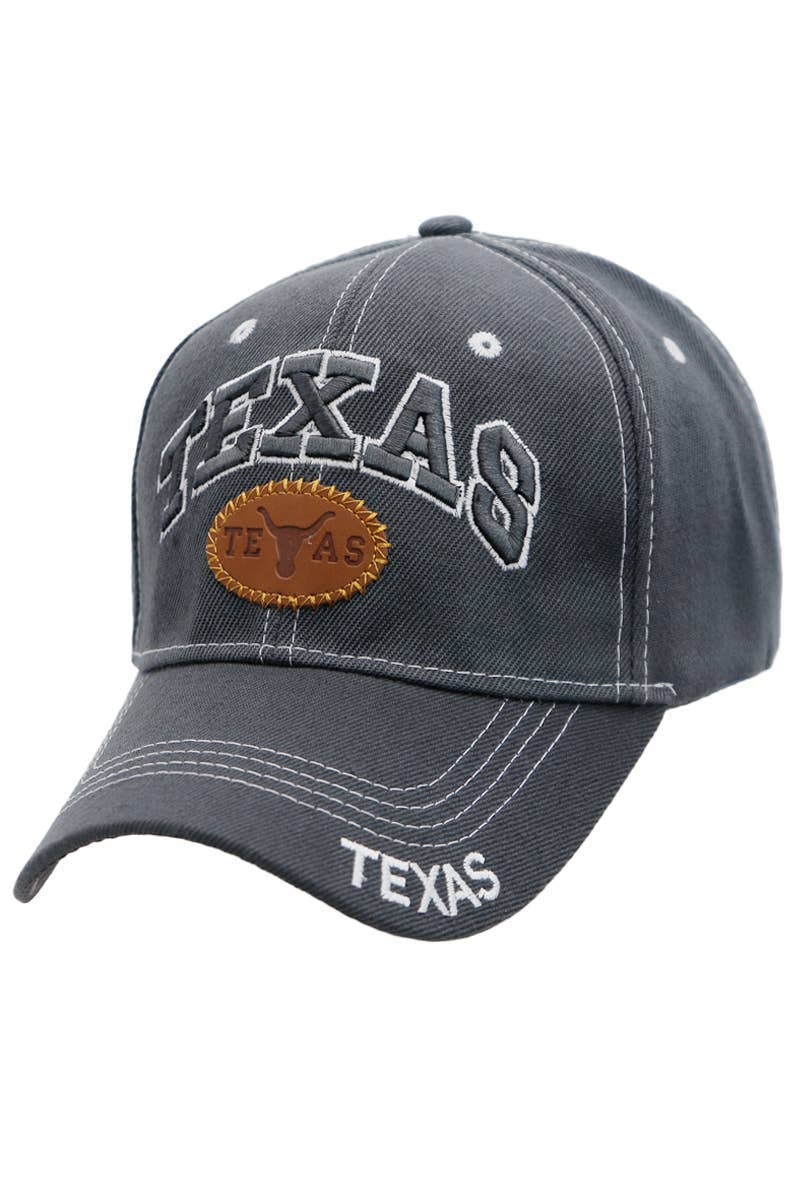 Cap Zone - Wholesale Baseball Cap - Unisex - Texas Arc Logo Contrast Stitched Baseball Cap6